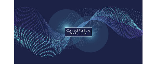 弯曲的粒子背景交织在一起图片下载