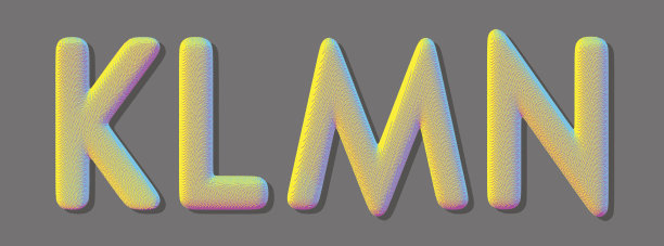 K L M N个字母。体素的艺术。设计元素。3d矢量插图。图片下载