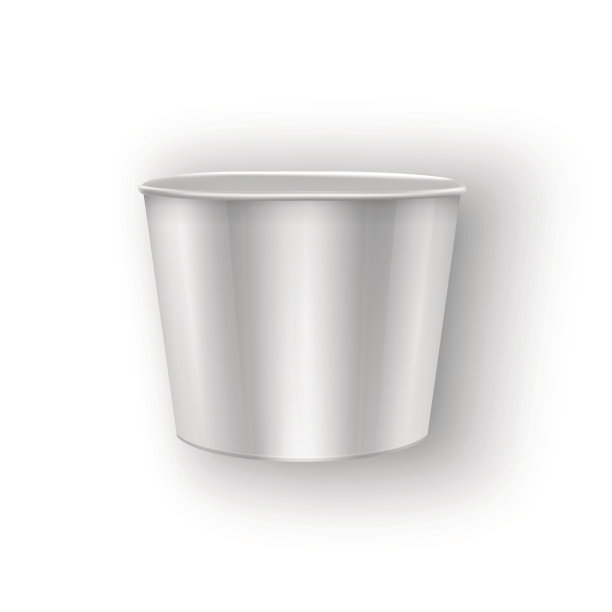 逼真的空白纸杯模型。咖啡外带，拿出杯子。矢量插图孤立在白色上图片下载