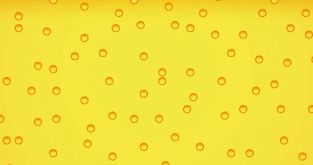 显微镜数字屏幕上的液体黄色凝胶或发光的水图片下载