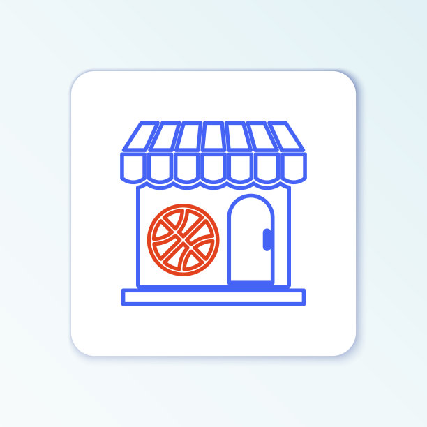 线上篮球比赛门票图标孤立在白色上图片下载