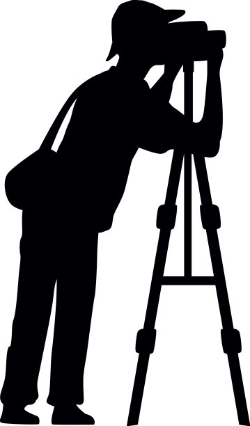 游客拍摄剪影图片下载