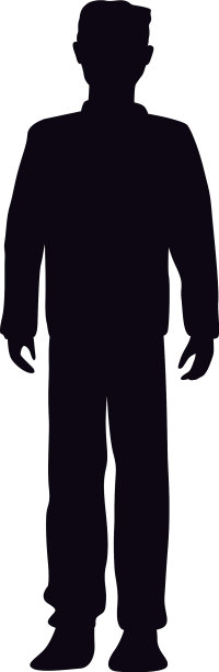 男式站立廓形图片下载
