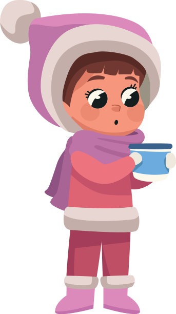 小女孩穿着冬装图片下载