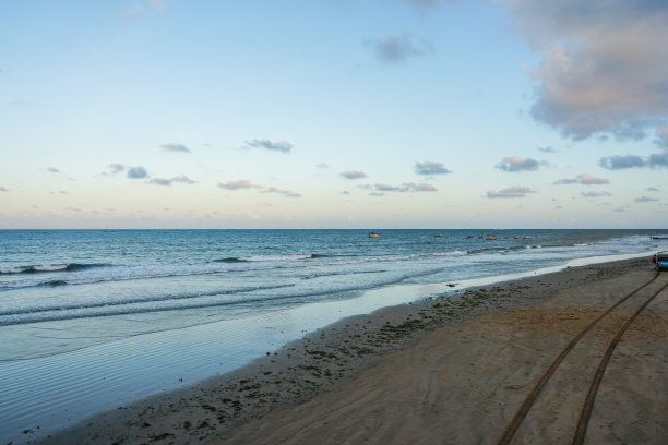 夜晚沙滩的美丽照片图片下载