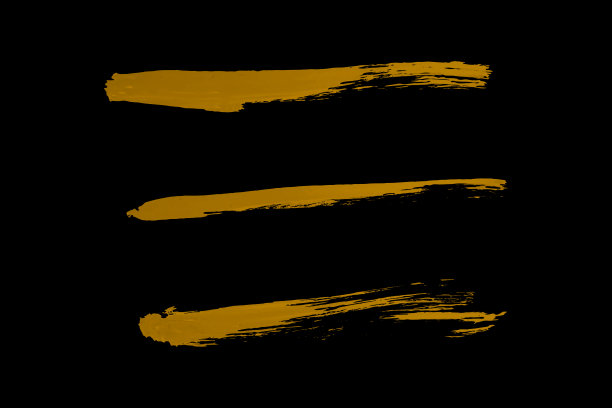 金色油漆笔触图片下载