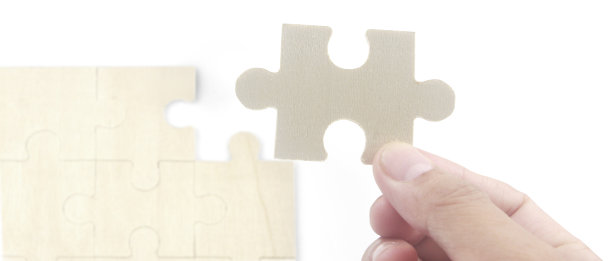 连接拼图。业务解决方案成功图片下载