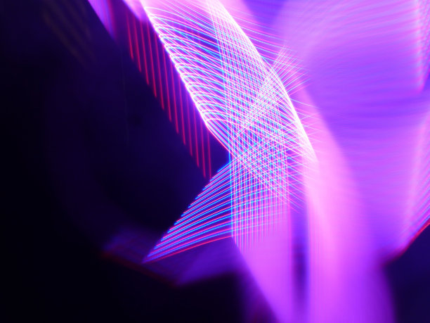 带有抽象图层和灯光的未来主义背景插画图片下载