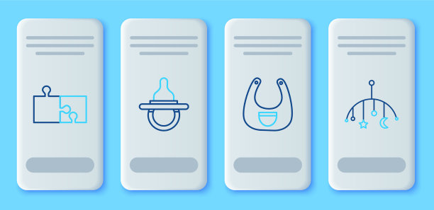 套线婴儿假奶嘴围嘴一块拼图图片下载