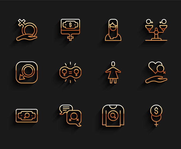 设定线钱成长女性性别平等图片下载