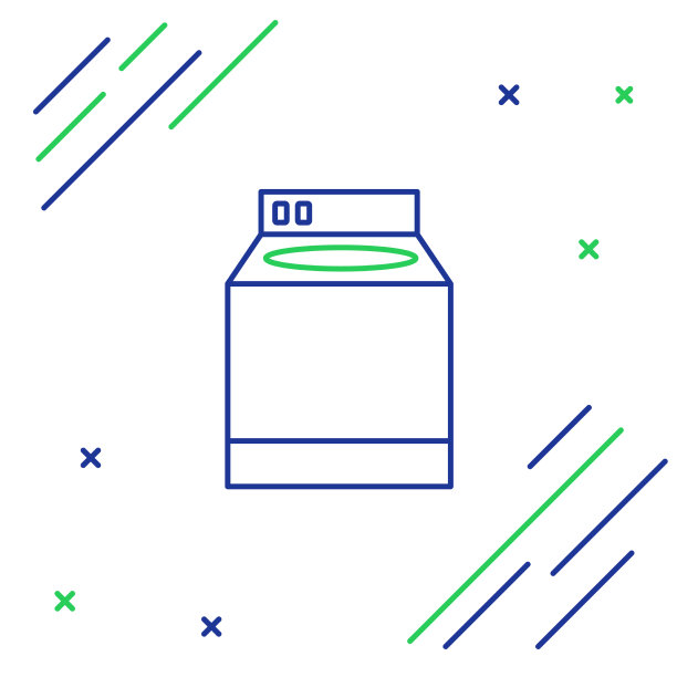 白色背景上隔离的洗线器图标图片下载