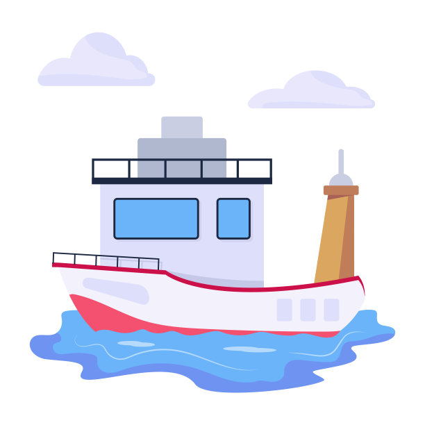 优质平面矢量设计的山地瀑布图片下载