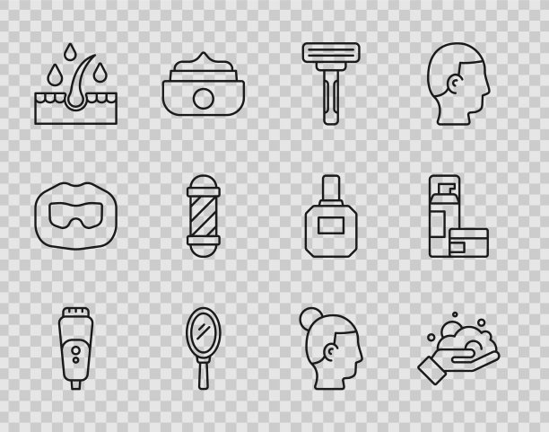 开启电动剃须刀刀片剃须泡沫图片下载