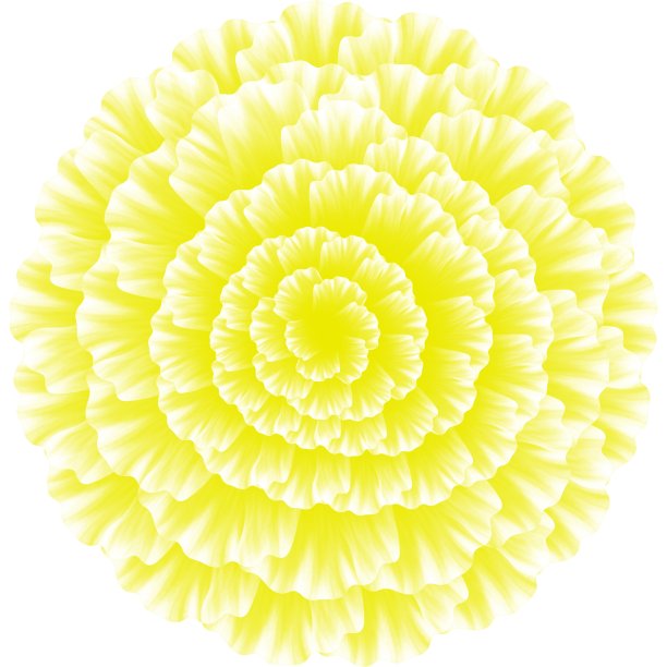 花多色，花顶视图，水彩花。图片下载