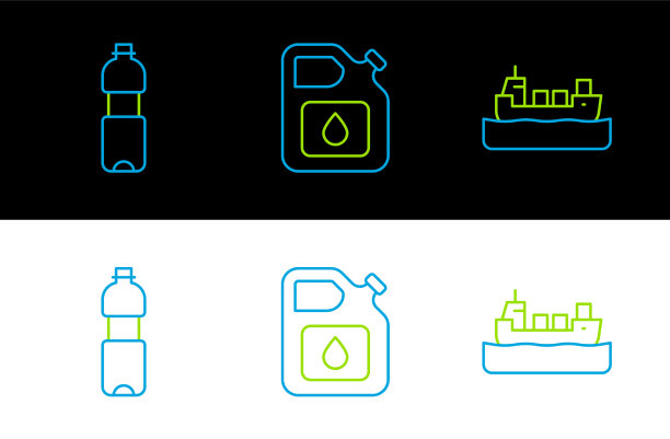 设线油罐船和瓶装水图片下载