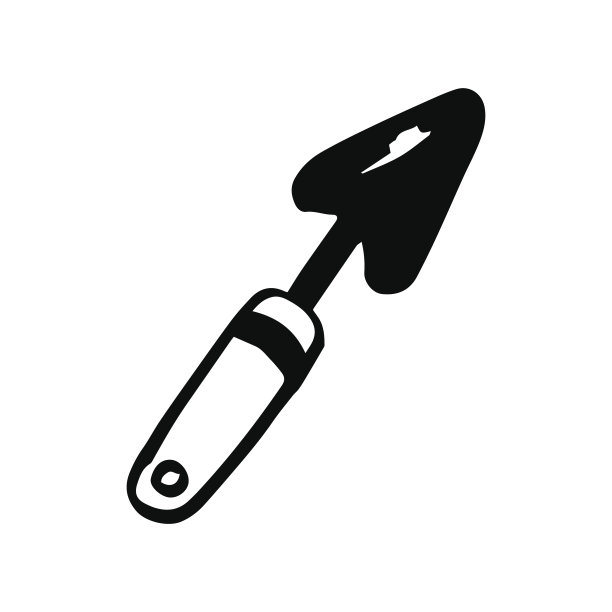 卡通花园泥铲涂鸦图标矢量，铲子图片下载