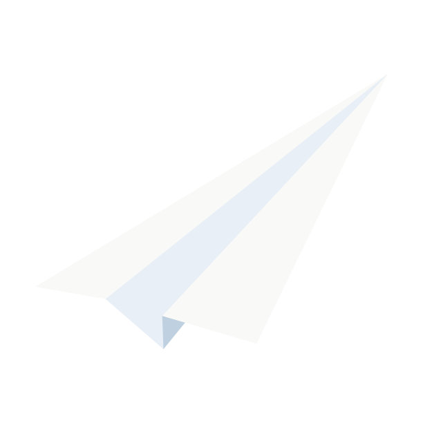 飞翔的纸飞机卡通矢量插画。在蓝色的空气背景下，白色的飞机在不同的方向上飞行图片下载