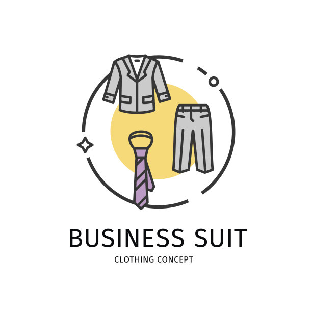 服装细线图标概念。向量图片下载