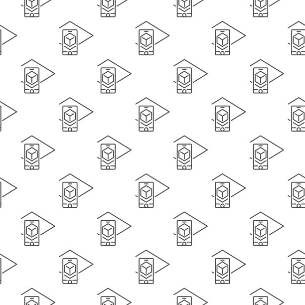 增强现实矢量概念无缝模式图片下载