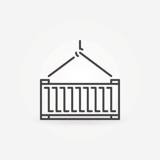 容器概念矢量图标或符号图片下载