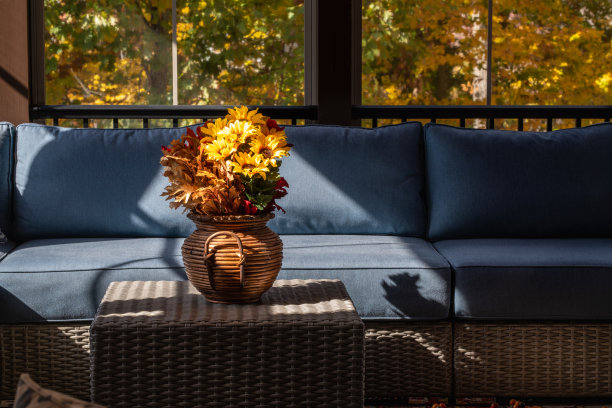 秋天的门廊围场景观图片下载