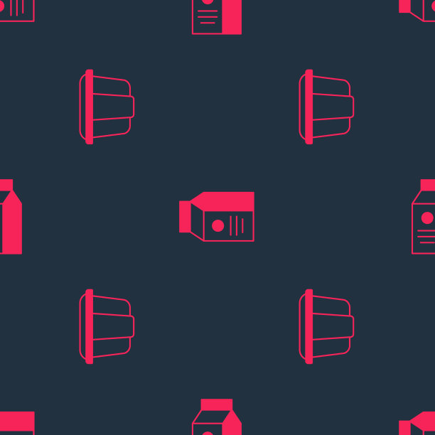 把果冻蛋糕和装牛奶的纸包放在上面图片下载