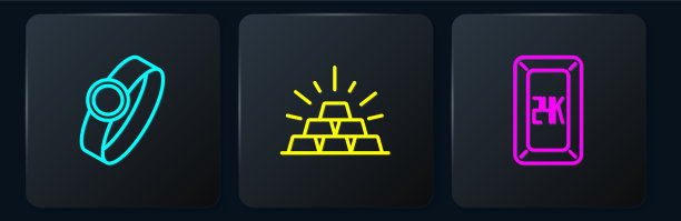 设置线金环棒24k和黑色方块图片下载