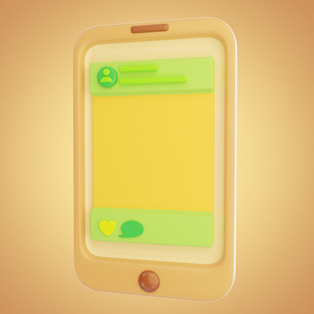 社交网络在手机的3D插图图片下载