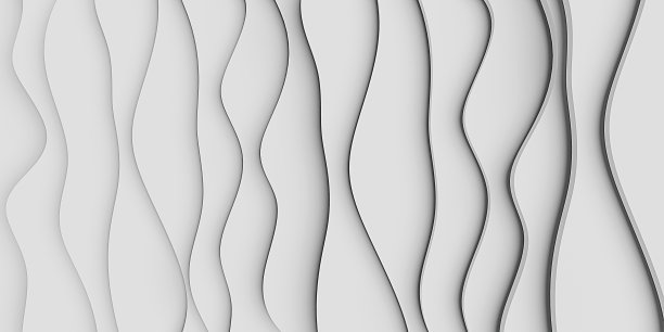 抽象剪纸背景栩栩如生的剪纸装饰与锯齿层景观覆盖布局模板3D插图图片下载