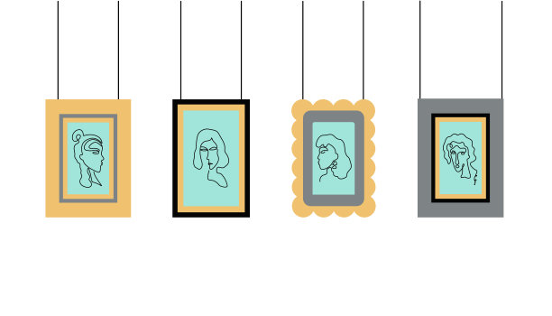 相框。肖像。图片下载