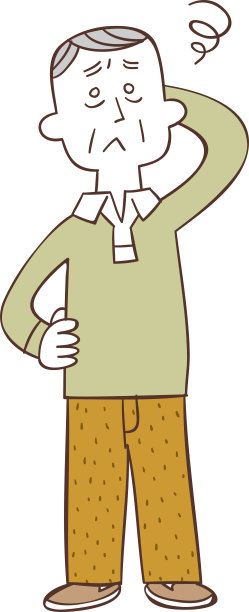 一个陷入困境的中老年人的整个身体图片下载