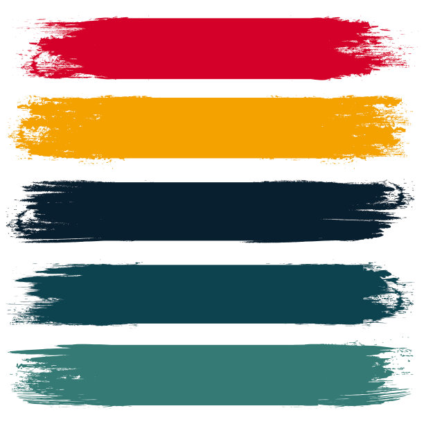 五条破烂的水平线图片下载