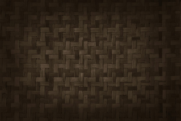 旧棕竹编纹理背景，藤编席子图案复古风格。图片下载