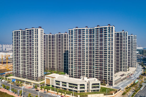 现代高层住宅小区建筑园林景观图片下载