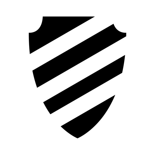 黑白平盾图标。保护象形图。安全的象征。标志设计。矢量插图。图片下载