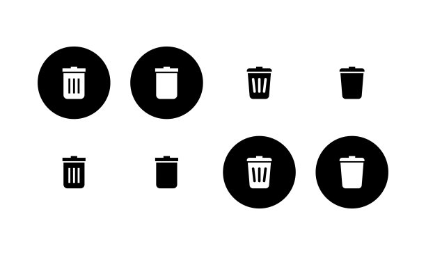 垃圾图标设置。图片下载