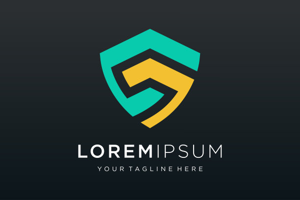 创意盾标志和图标集。矢量标志设计模板。图片下载