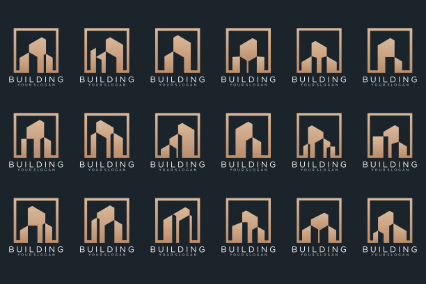 集建筑、房地产、建筑及建筑标志设计灵感。图片下载