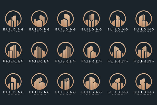 集建筑、房地产、建筑及建筑标志设计灵感。图片下载