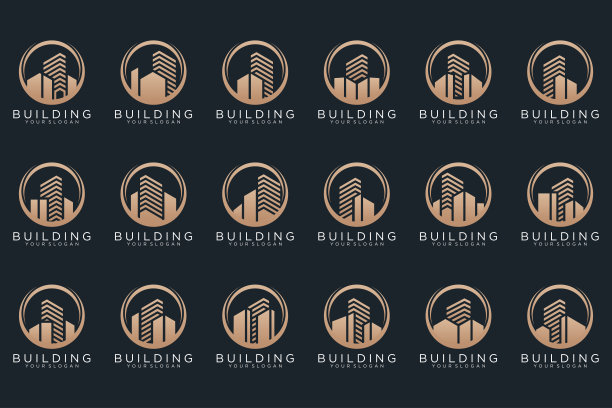 集建筑、房地产、建筑及建筑标志设计灵感。图片下载