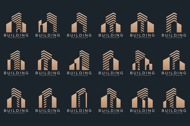 集建筑、房地产、建筑及建筑标志设计灵感。图片下载