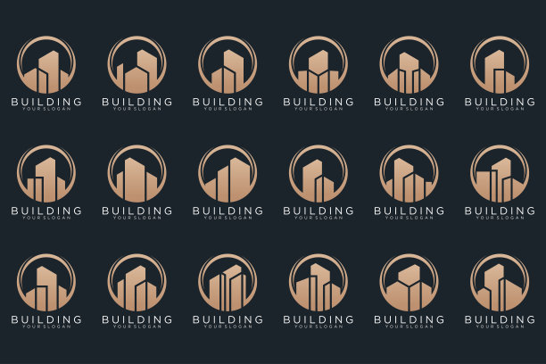 集建筑、房地产、建筑及建筑标志设计灵感。图片下载