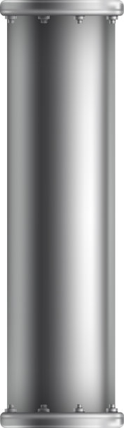 金属管模拟现实的圆形水管图片下载