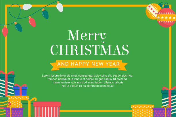 圣诞和节日主题模板设计图片下载