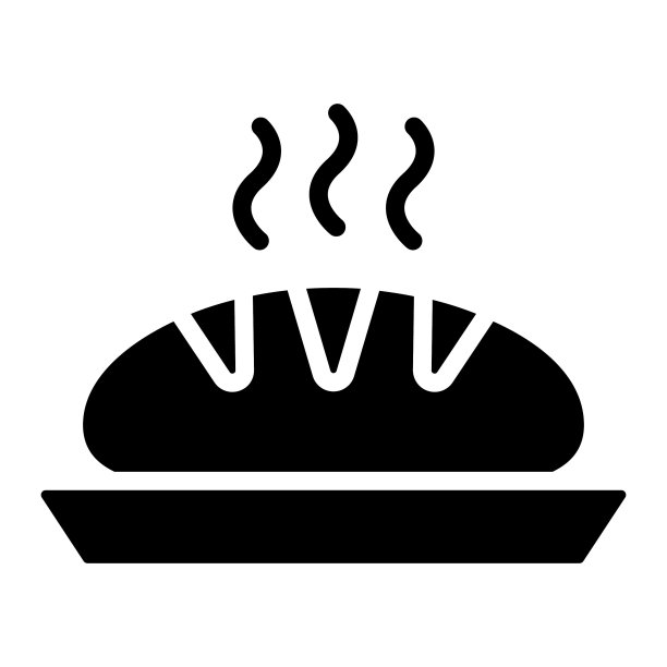 面包矢量字形图标。简单的创意矢量线图标图片下载