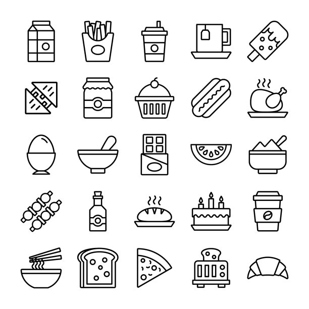 一套传统食物。让我们吃一些美味可口的食物，餐厅，café和酒吧，食物。图片下载