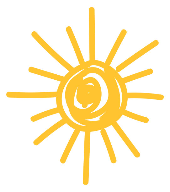 孙以稚气的蜡笔画风。手绘涂鸦图片下载