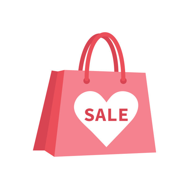 印有“出售”字样的纸质购物袋图片下载