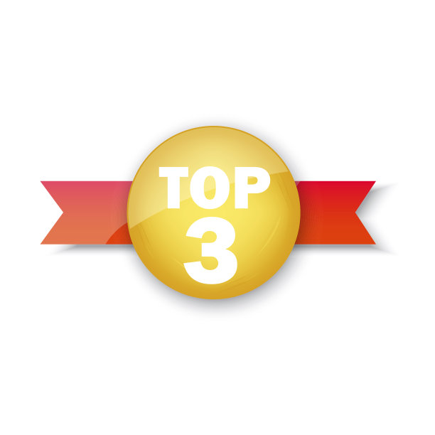 排名前3的横幅。销售标签。经营理念。标志模板。矢量插图。股票的形象。图片下载