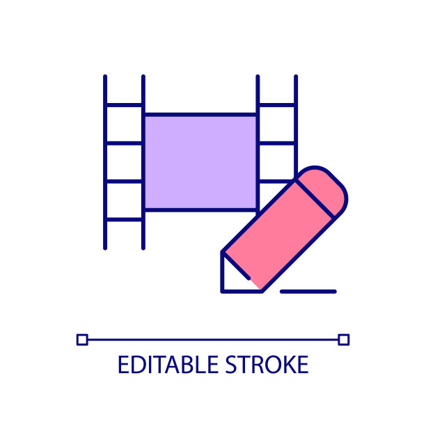 电影编辑RGB颜色图标图片下载